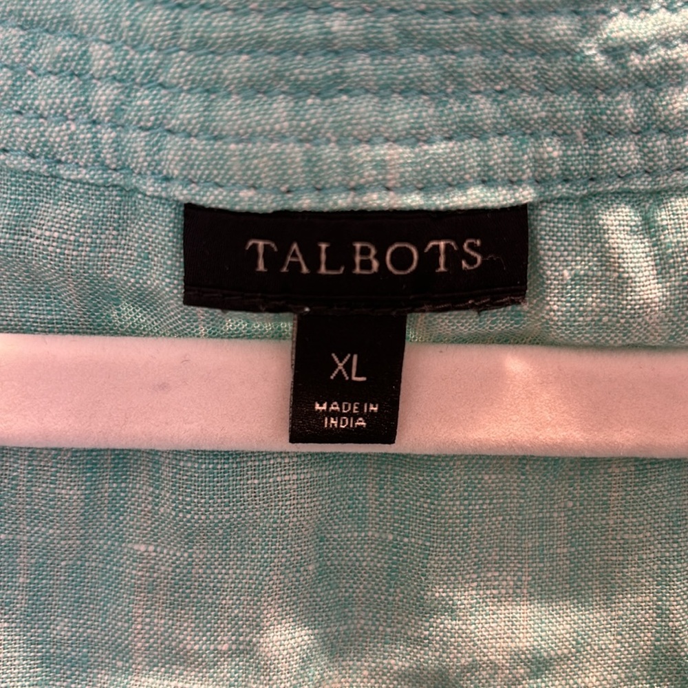 Sale! Group Of Two Talbots Linen Size Xl Tops - image 5